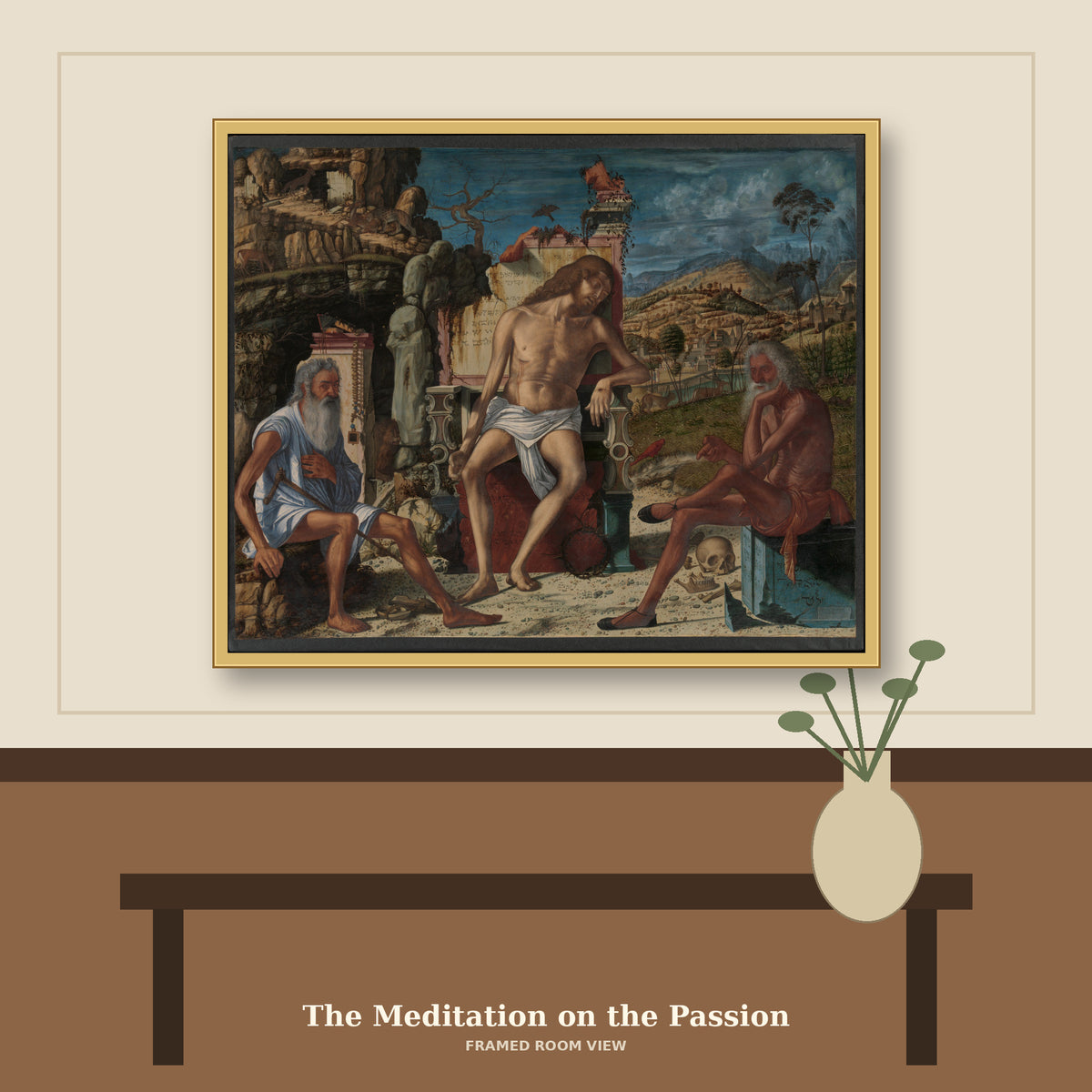 The Meditation on the Passion by Vittore Carpaccio, room mockup