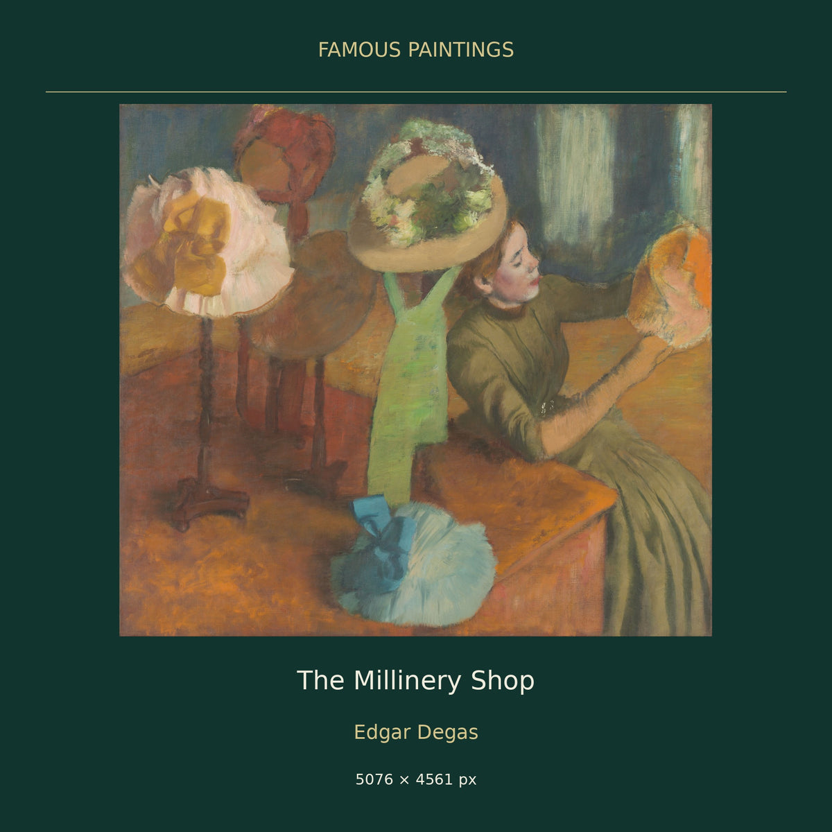 The Millinery Shop by Edgar Degas — cover
