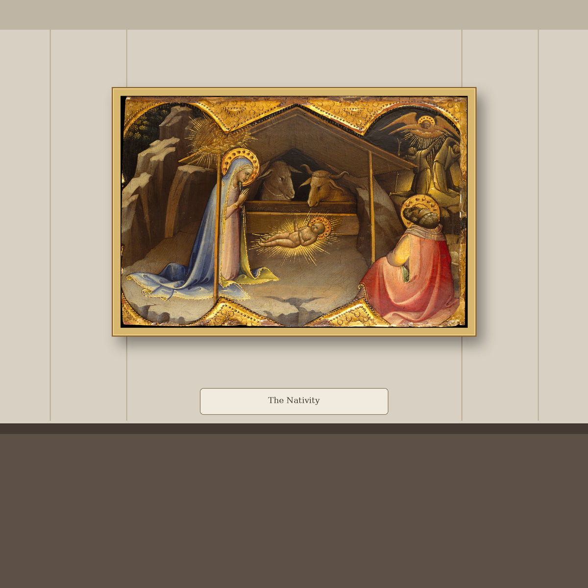 The Nativity by Lorenzo Monaco (Piero di Giovanni), gallery mockup