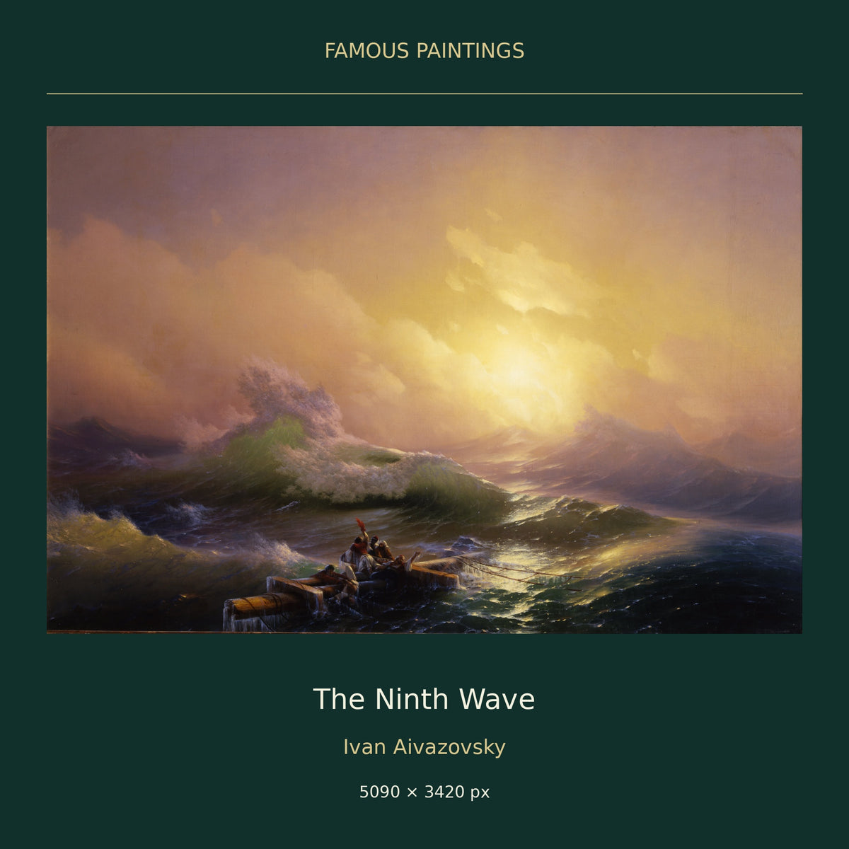 The Ninth Wave by Ivan Aivazovsky — painting cover