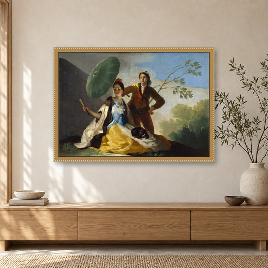 The Parasol by Francisco Goya — framed room mockup