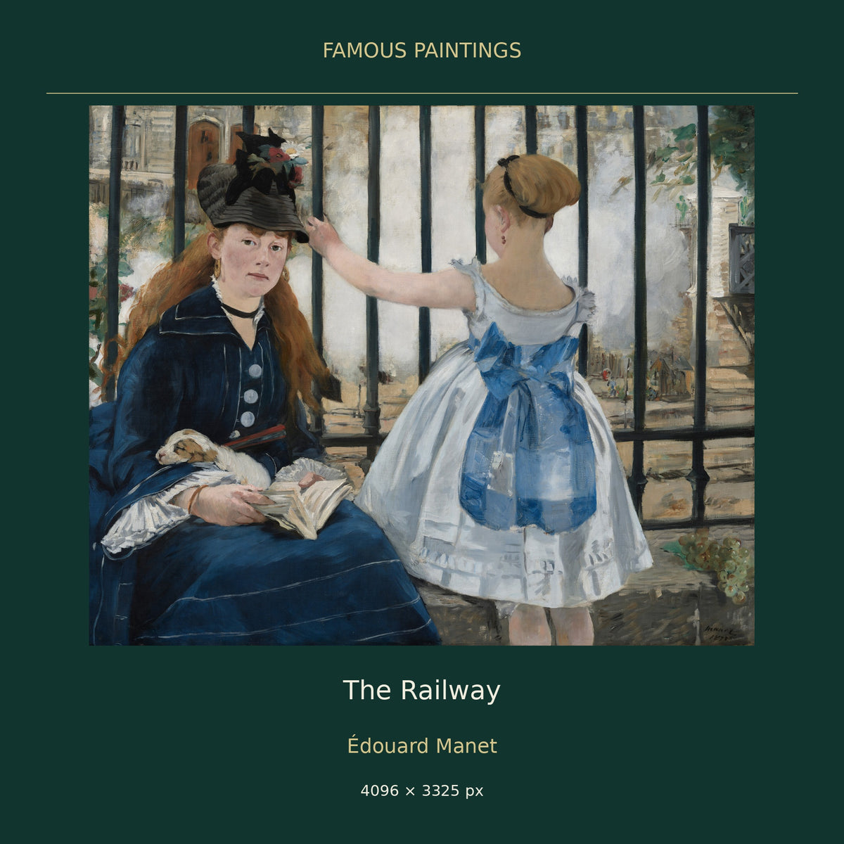 The Railway by Édouard Manet — cover