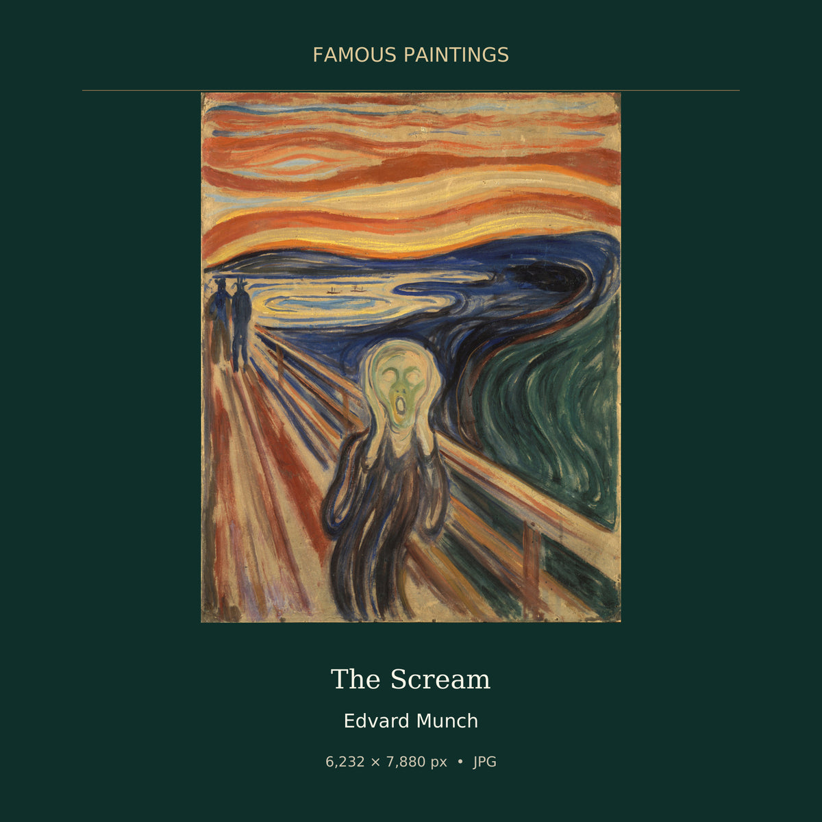 The Scream by Edvard Munch — painting cover