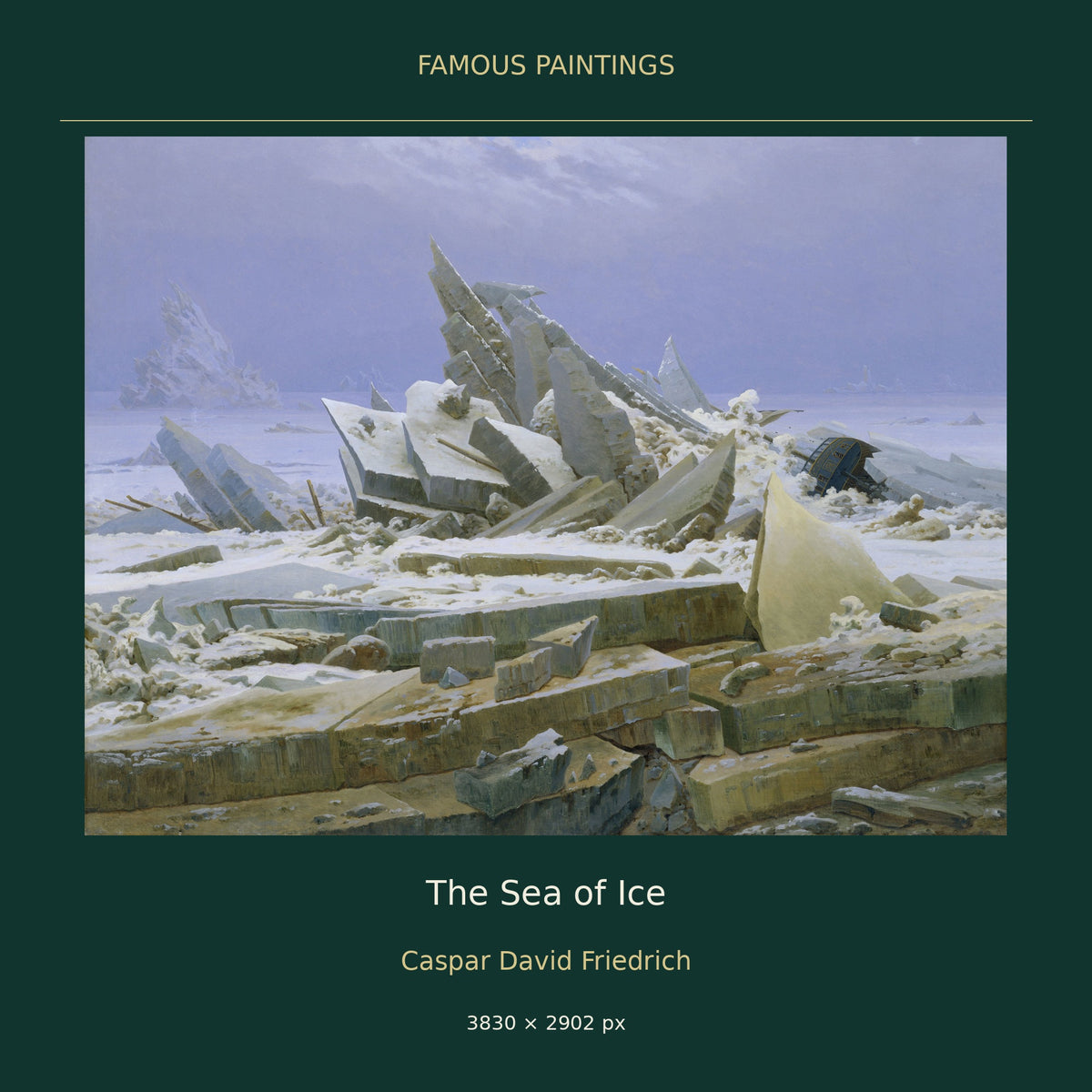 The Sea of Ice by Caspar David Friedrich — cover