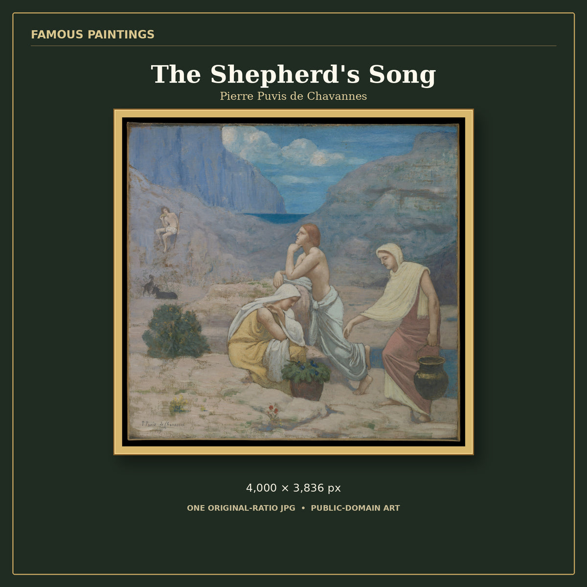 The Shepherd's Song by Pierre Puvis de Chavannes, cover preview
