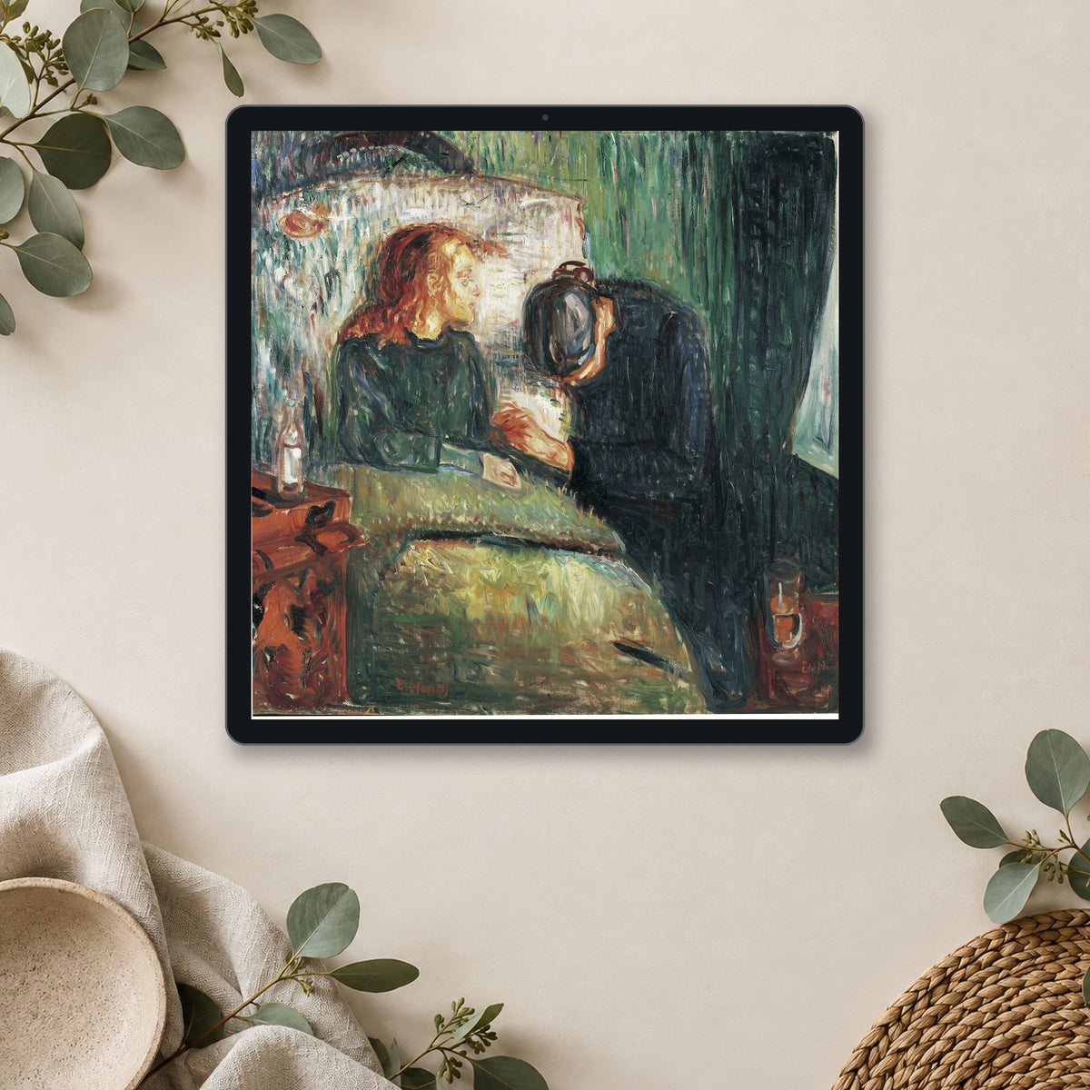 The Sick Child by Edvard Munch — room mockup