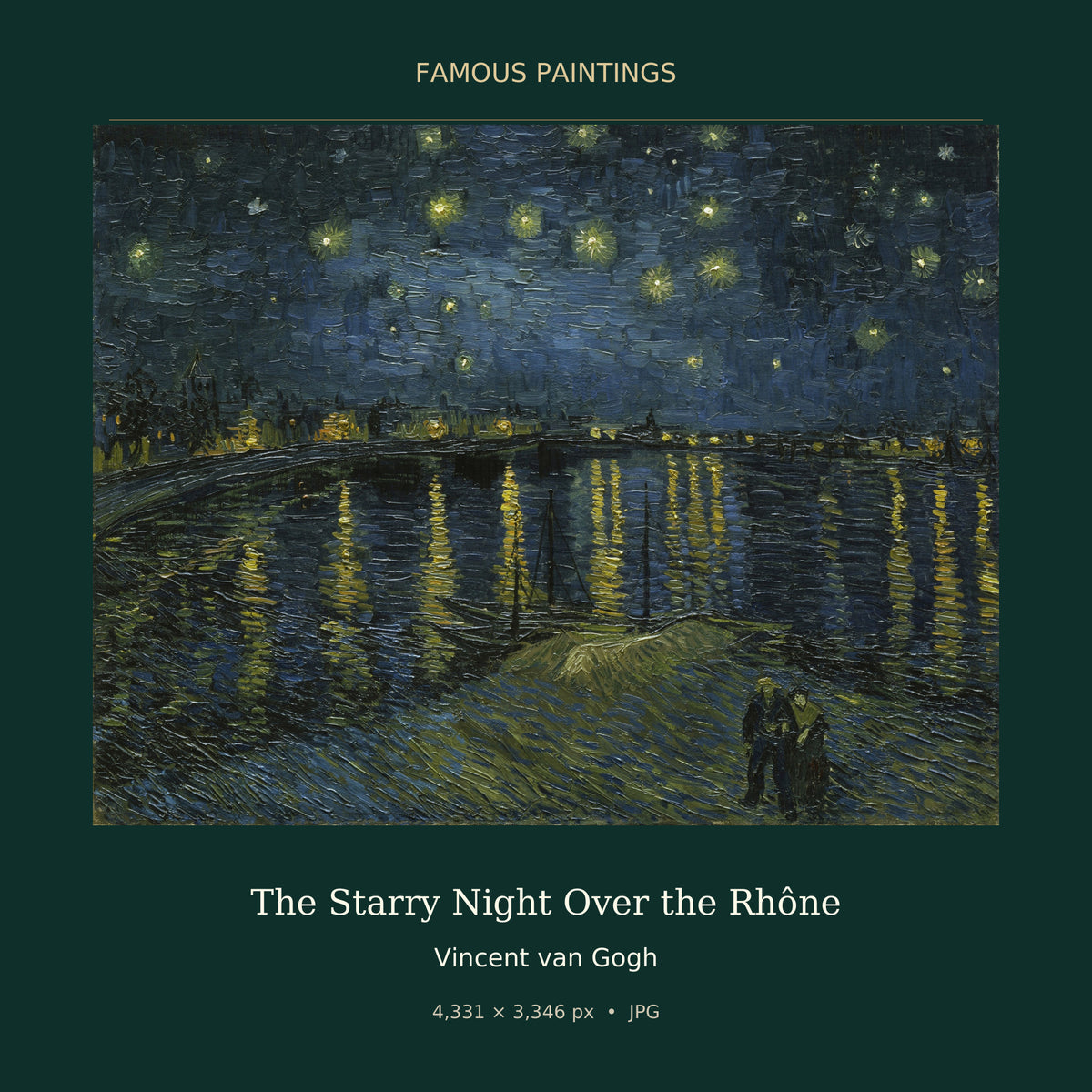 The Starry Night Over the Rhône by Vincent van Gogh — painting cover