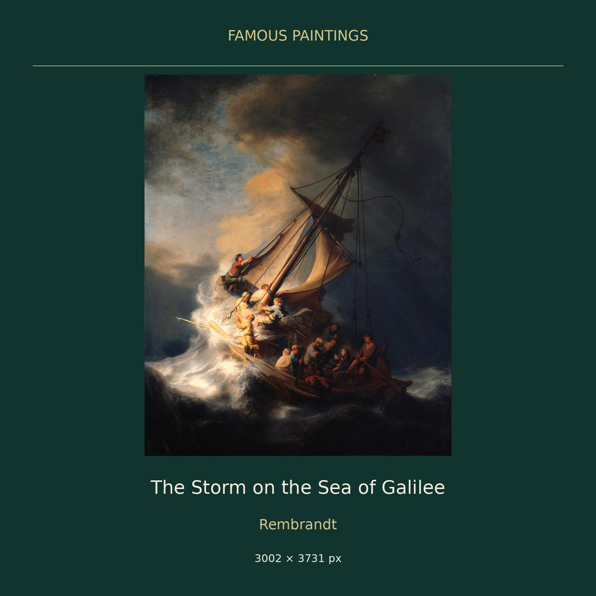 The Storm on the Sea of Galilee by Rembrandt — cover