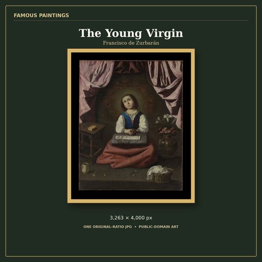 The Young Virgin by Francisco de Zurbarán, cover preview