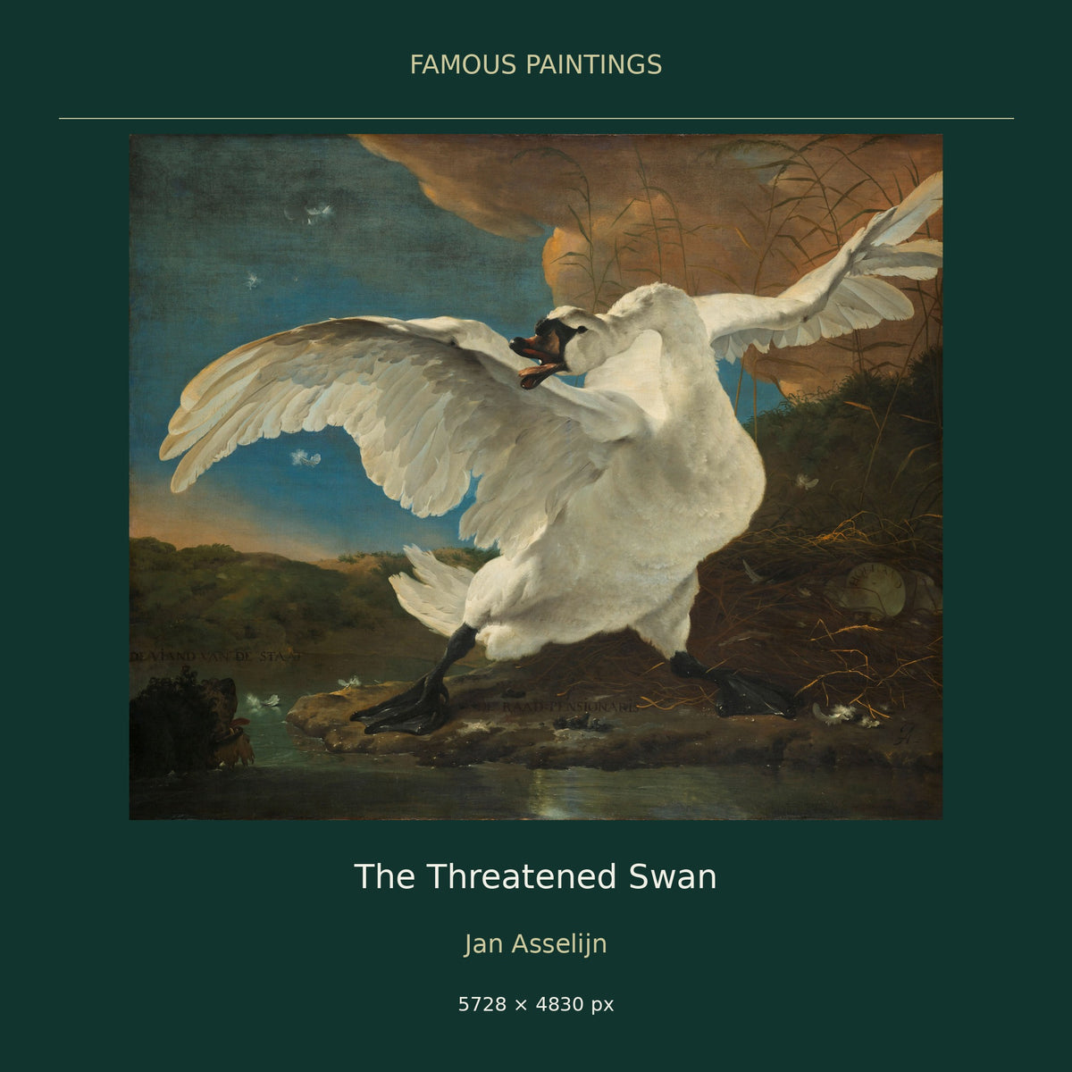 The Threatened Swan by Jan Asselijn — cover