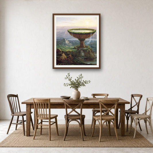 The Titan's Goblet by Thomas Cole — room mockup