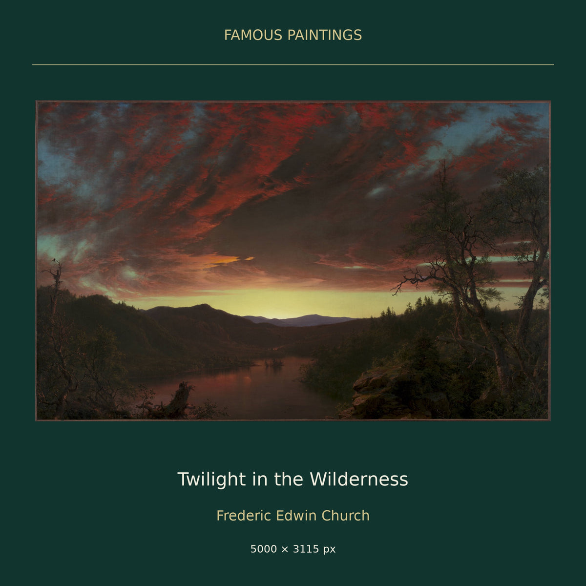 Twilight in the Wilderness by Frederic Edwin Church — cover