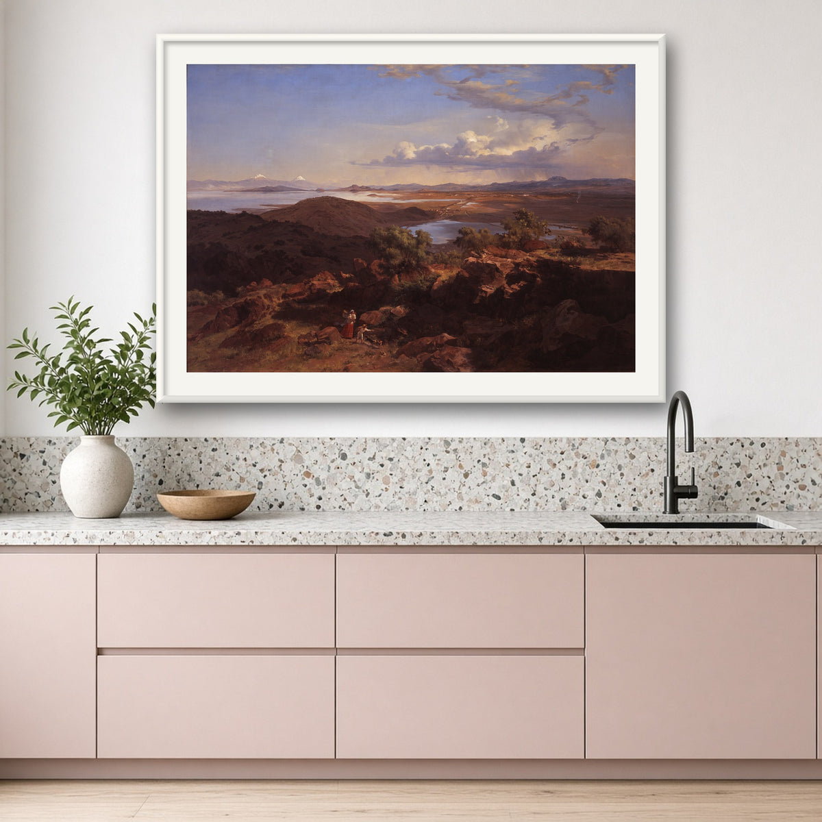 The Valley of Mexico from the Santa Isabel Mountain Range by José María Velasco — room mockup