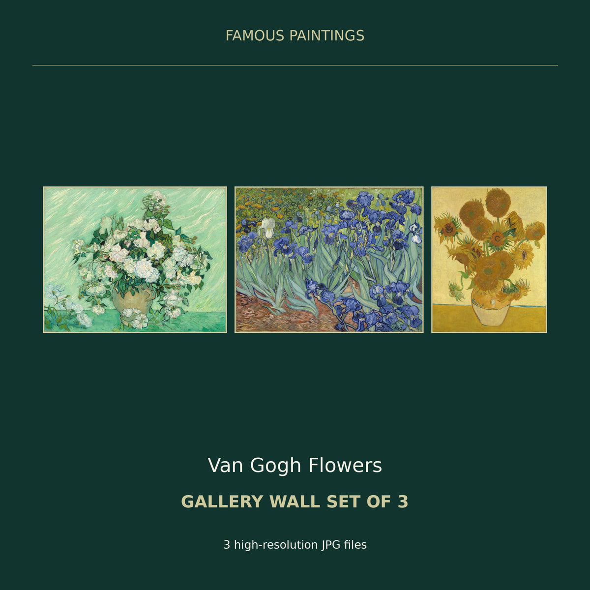 Van Gogh Flowers Gallery Wall Set of 3 — cover