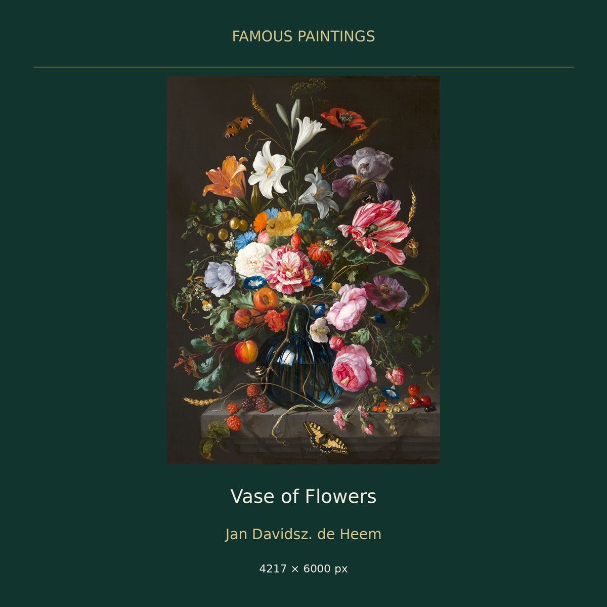 Vase of Flowers by Jan Davidsz. de Heem — cover