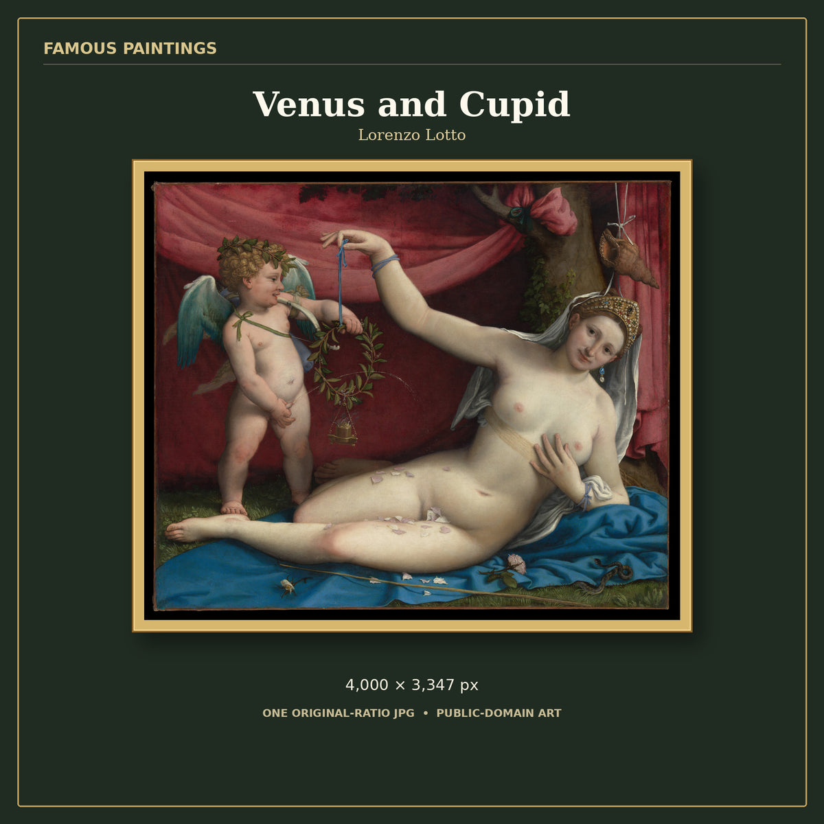 Venus and Cupid by Lorenzo Lotto, cover preview