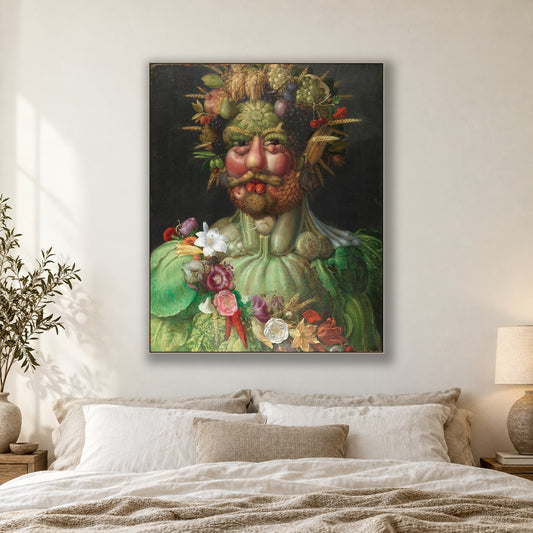 Vertumnus by Giuseppe Arcimboldo — framed room mockup