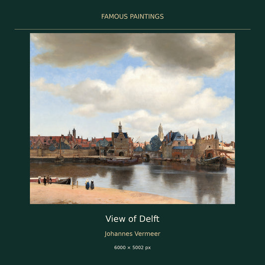 View of Delft by Johannes Vermeer — painting cover