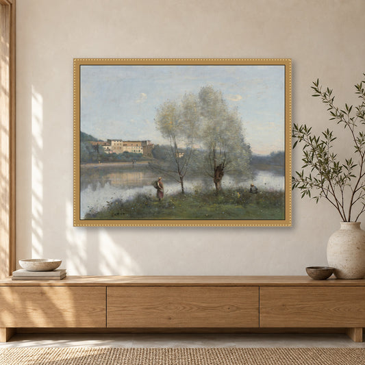 Ville-d'Avray by Camille Corot — framed room mockup