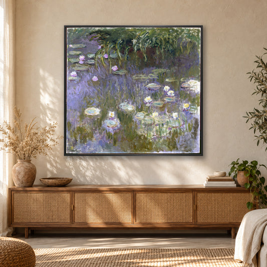 Water Lilies by Claude Monet — boho_shelf / black room mockup
