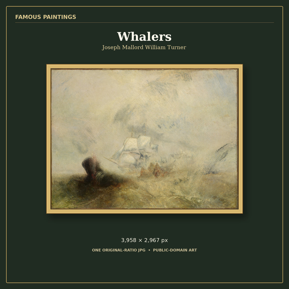 Whalers by Joseph Mallord William Turner, cover preview