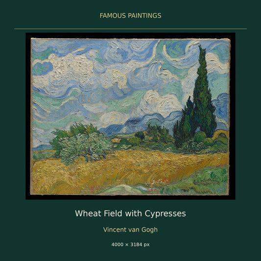 Wheat Field with Cypresses by Vincent van Gogh — cover