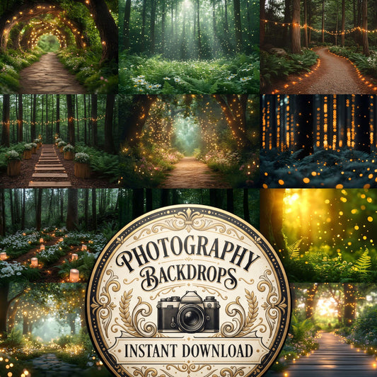 Whimsical Forest Wedding Backdrop Images