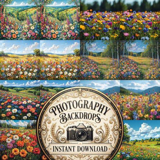 Whimsical Meadow Backdrop Images