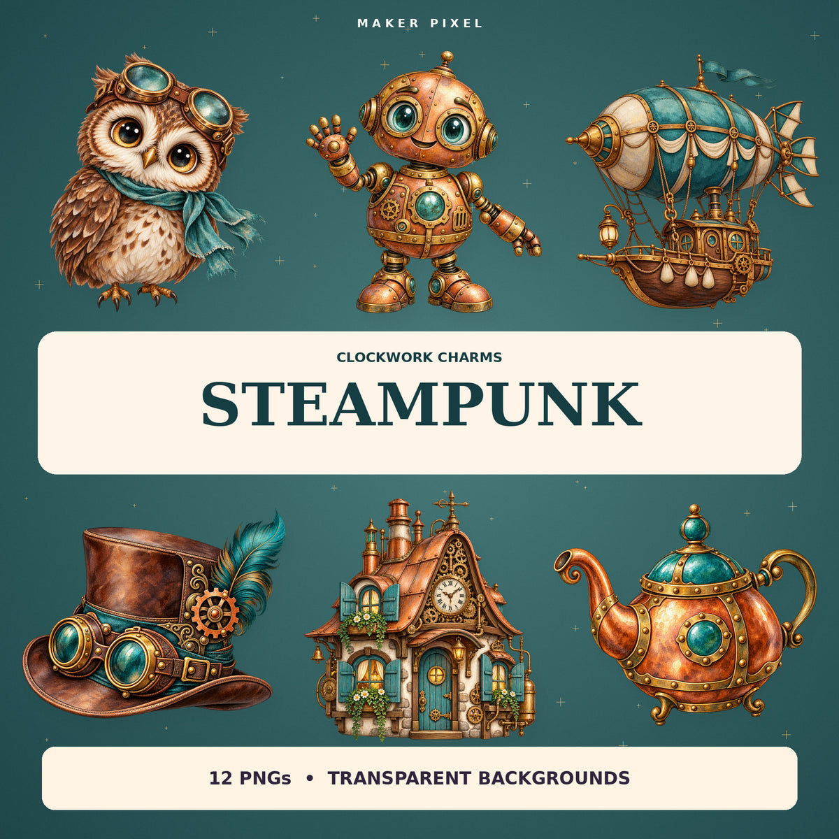 Whimsical Steampunk – cover artwork