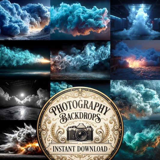 White Smoke Action Backdrop Images