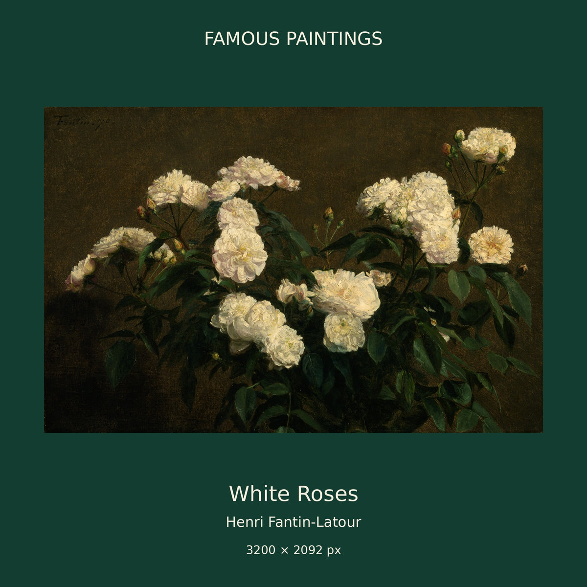 White Roses by Henri Fantin-Latour — 01 cover