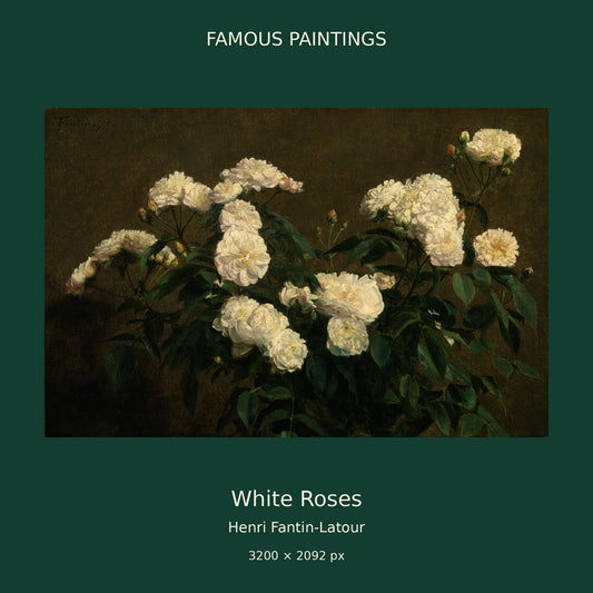 White Roses by Henri Fantin-Latour — 01 cover