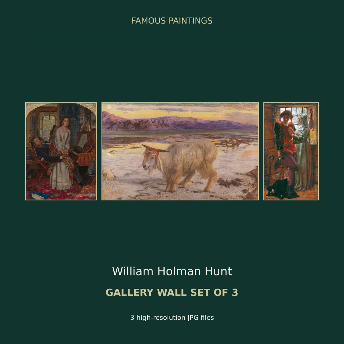William Holman Hunt Gallery Wall Set of 3 — cover