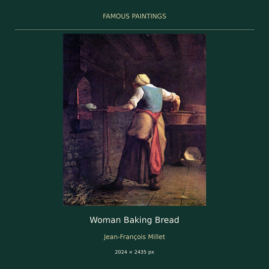 Woman Baking Bread by Jean-François Millet — cover