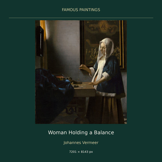 Woman Holding a Balance by Johannes Vermeer — cover