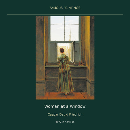 Woman at a Window by Caspar David Friedrich — cover