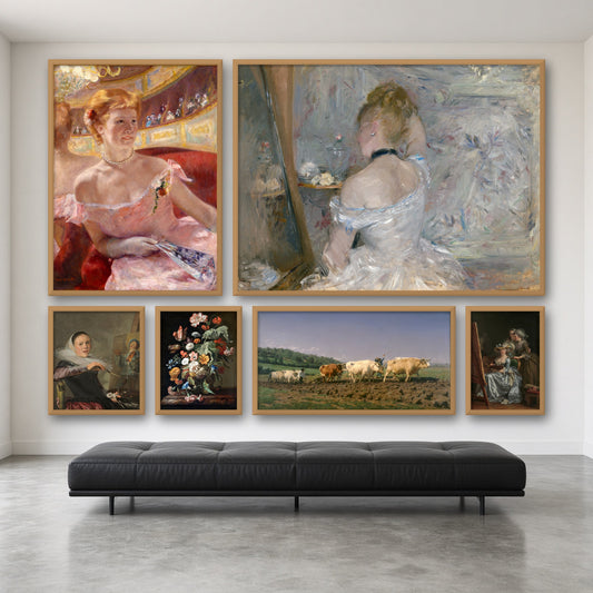 Women Artists Gallery Wall Set of 6 — gallery wall mockup, alternative arrangement