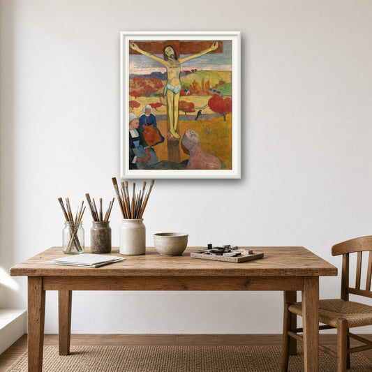 The Yellow Christ by Paul Gauguin — room mockup