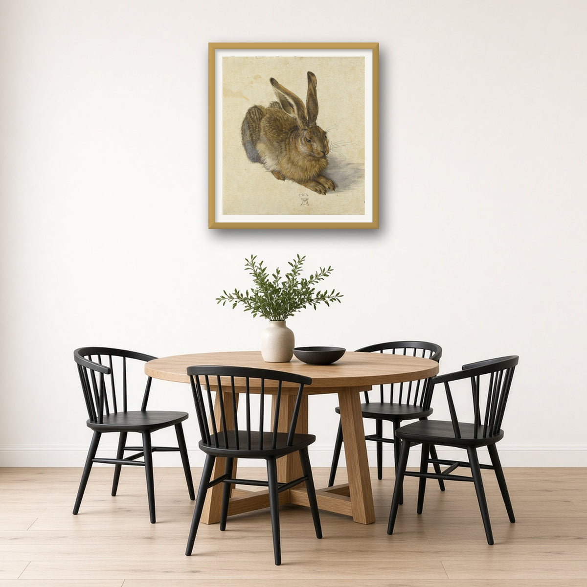 Young Hare by Albrecht Dürer — framed art preview