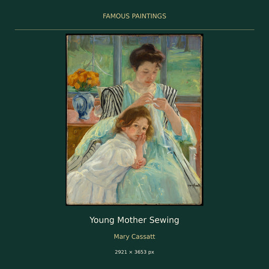Young Mother Sewing by Mary Cassatt — cover