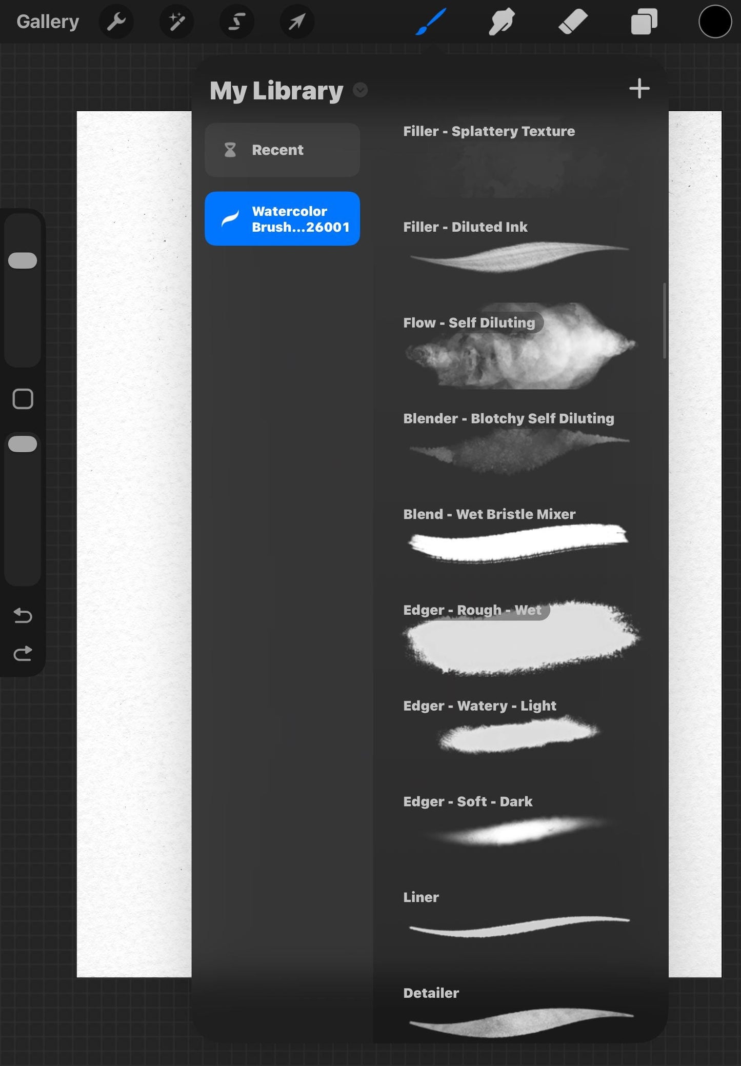 Procreate Watercolor Brushes, Textures, Stamps Bundle (iPad)
