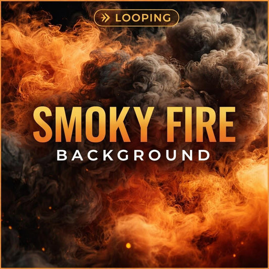 Looping fire smoke animated background | Seamless loop video | Abstract video background for edits, streams, and overlays