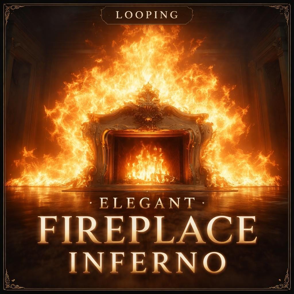 Fireplace background loop | Inferno animated video, seamless loop, video background | Virtual background, animated loop
