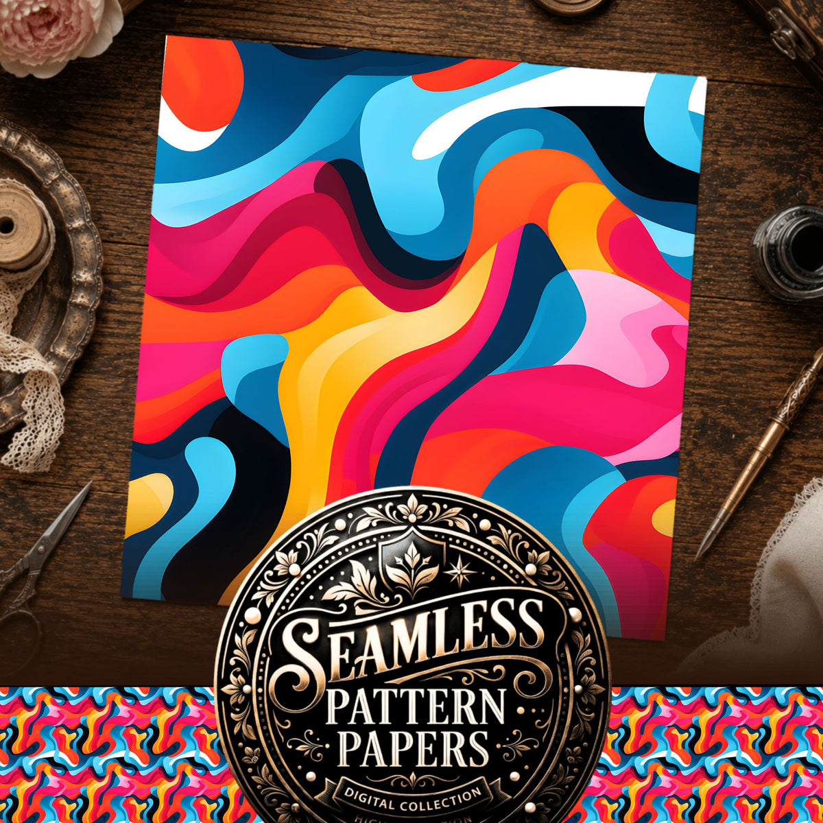 Abstract Seamless Pattern