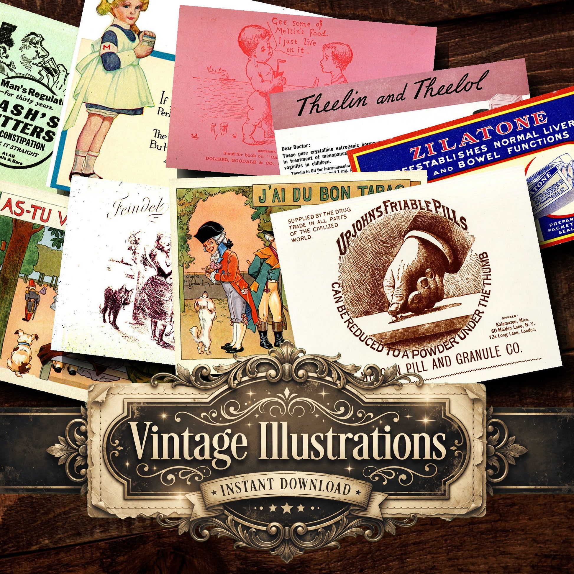 Advertisement Vintage Prints
