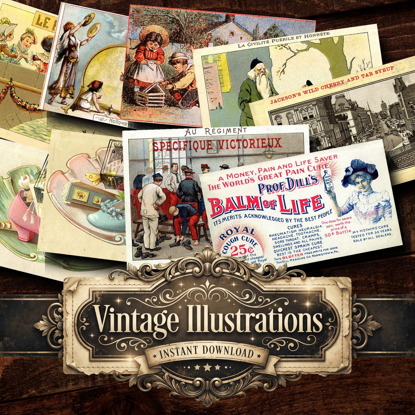 Advertisement Vintage Prints