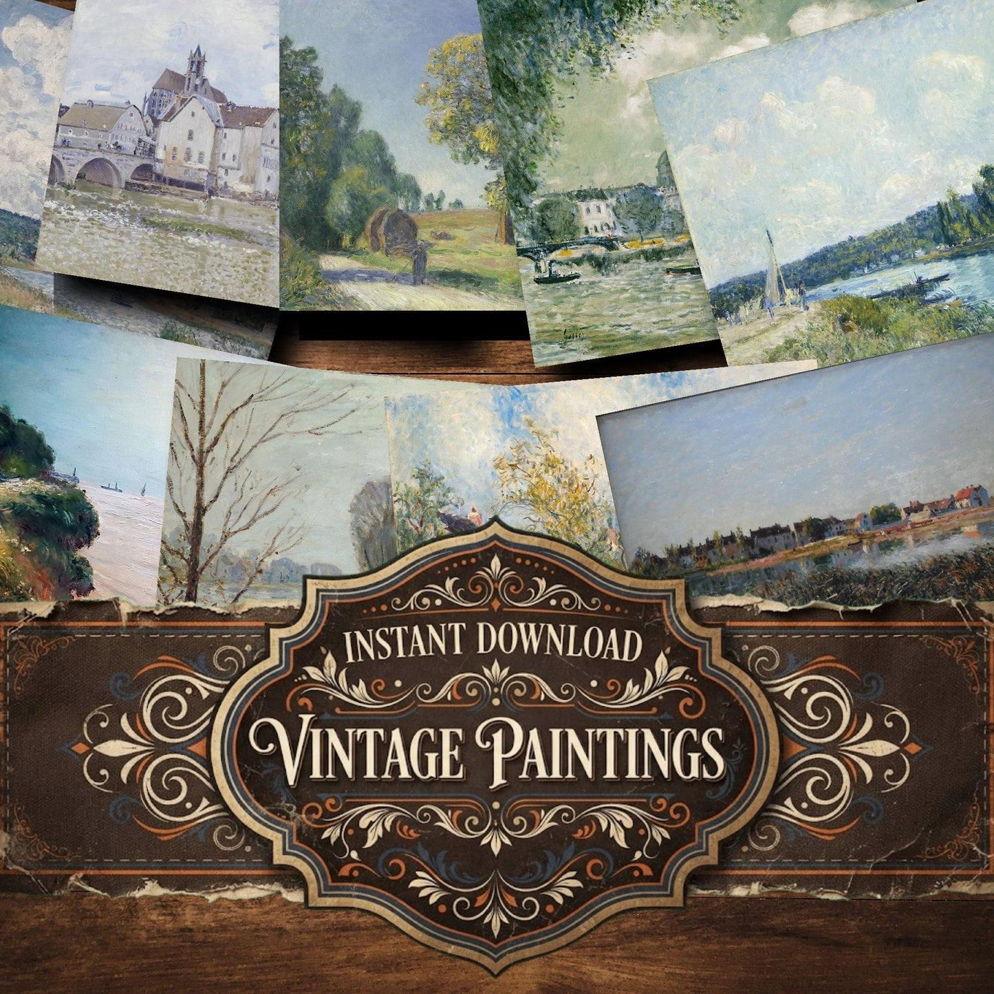 Alfred Sisley Vintage Paintings