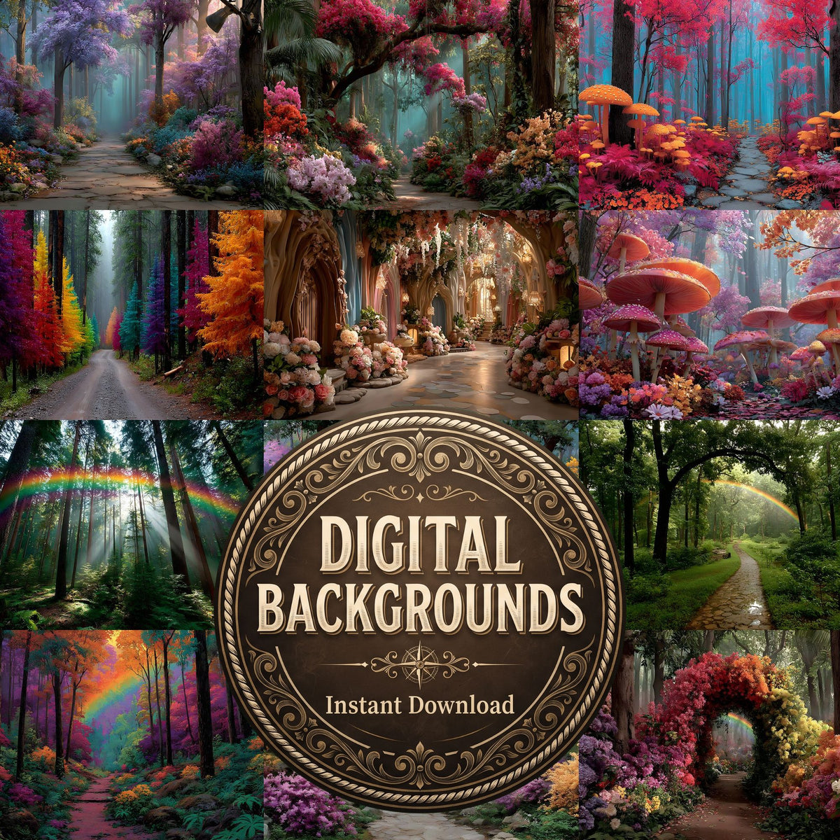 Alice Wonderland Magical Backdrop Images