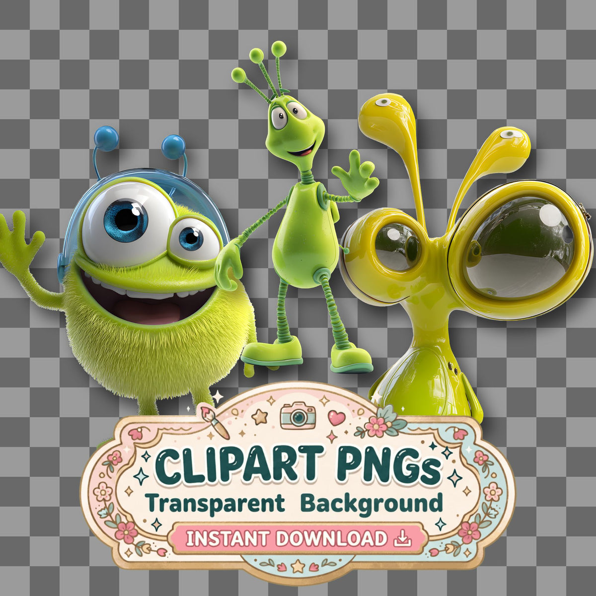 Alien Clipart Pngs