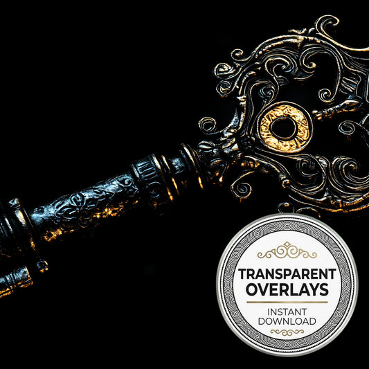 Ancient Gothic Key Transparent Overlay Pngs